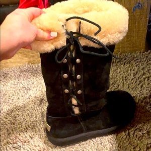 Black UGG boots